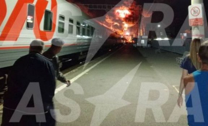 Pentru a patra oară în această lună dronele ucrainene dau peste cap traficul feroviar în sudul Rusiei. Gară din zona Rostov, bombardată - VIDEO