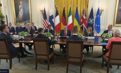 Întâlnirea comună dintre Zelenski, Trump și liderii europeni: Toți sunt de acord că e nevoie de „garanții de securitate” ca „Ucraina să nu mai fie agresată” - VIDEO 