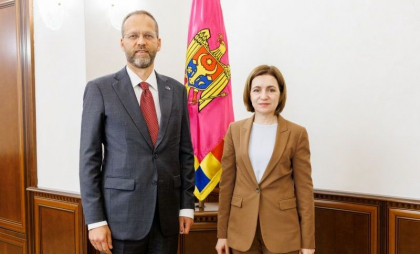 Maia Sandu a avut o întrevedere de rămas bun cu Ambasadorul UE, Jānis Mažeiks