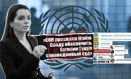 ONU nu a cerut Maiei Sandu să îi asigure Evgheniei Guțul un proces echitabil: Un FALS promovat de echipa bașcanului ONU nu a cerut Maiei Sandu să îi asigure Evgheniei Guțul un proces echitabil: Un FALS promovat de echipa bașcanului