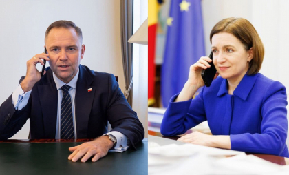 Președintele Maia Sandu a discutat la telefon cu omologul său polonez, Karol Nawrocki: L-a felicitat cu ocazia preluării funcției. Ce alte subiecte au fost abordate
