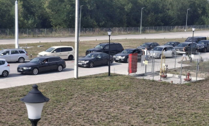 Atenție, călători. Trafic intensiv la vama Sculeni la ieșirea din Republica Moldova