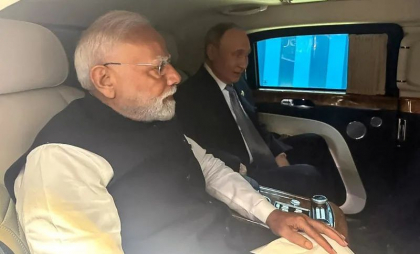 Presată de Trump, India se apropie de Rusia și de China. Ce transmite imaginea postată de premierul Modi din limuzina blindată a lui Vladimir Putin
