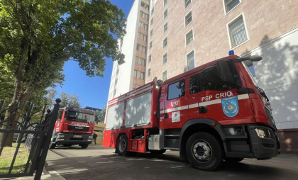 Parlamentul, în alertă: Pompierii IGSU au intervenit prompt după ce s-a declanșat alarma de incendiu din cauza unui scurtcircuit la ascensor - FOTO