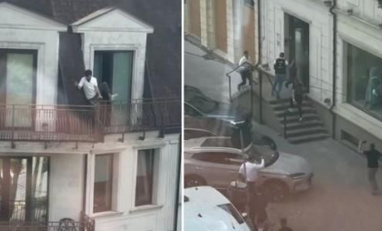 Tentativă de evadare în timpul perchezițiilor: Tânărul filmat în plină fugă ar fi membru al unei rețele de escrocherii online