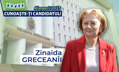 Profilul de integritate al candidatului la alegerile parlamentare, Zinaida Greceanîi Profilul de integritate al candidatului la alegerile parlamentare, Zinaida Greceanîi