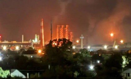 Ucraina a atacat peste noapte rafinăria Afipsky din Rusia - VIDEO