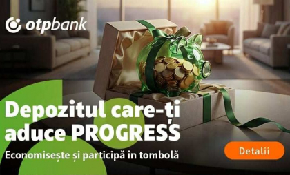 Asigură-ți progresul financiar. Deschide un depozit și poți câștiga un depozit PROGRESS de 10.000 sau 50.000 MDL!
Asigură-ți progresul financiar. Deschide un depozit și poți câștiga un depozit PROGRESS de 10.000 sau 50.000 MDL!