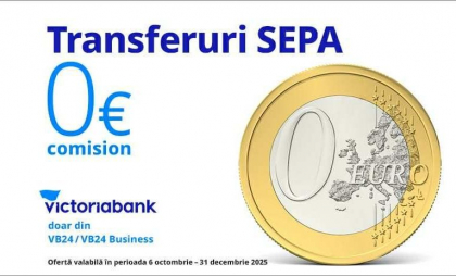  Plăți SEPA cu ZERO comision, doar la Victoriabank
