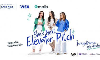 Visa și maib anunță lansarea înscrierilor pentru cea de-a treia ediție a programului She’s Next în Moldova