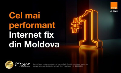 Orange oferă cel mai performant Internet prin Fibră din Moldova, conform nPerf 2025