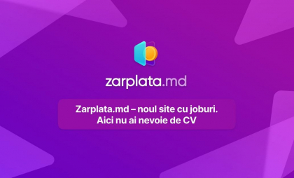 Noul site cu locuri de muncă zarplata.md – găsește un job chiar și fără CV
