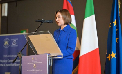 Maia Sandu, discurs la cea de-a 35-a aniversare a Comisiei de la Veneția: Democrația Republicii Moldova trebuie apărată de noi amenințări