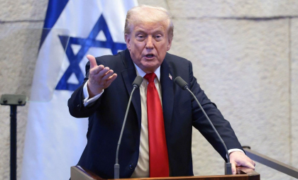 Discurs triumfalist al lui Trump în parlamentul israelian, după eliberarea celor 20 de ostatici israelieni ținuți captivi de Hamas  - VIDEO