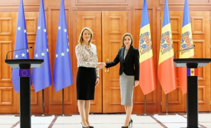 Președintele Parlamentului European, Roberta Metsola, vine la Chișinău
