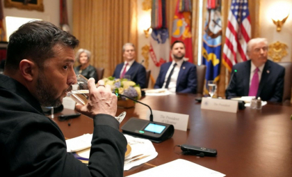 Trump, către Zelenski, la Casa Albă: „Sperăm că vom putea pune capăt războiului fără să ne gândim la rachetele Tomahawk”