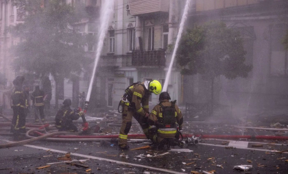 Explozii și incendii la Kiev, după atacuri masive ale Rusiei. Au fost vizate și alte orașe ucrainene. „Toată noaptea, inamicul a lovit”
