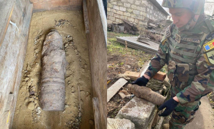 Patru obiecte explozive - depistate în localitățile din raioanele Hîncești, Ungheni, Nisporeni și Dubăsari. Geniștii au intervenit - FOTO