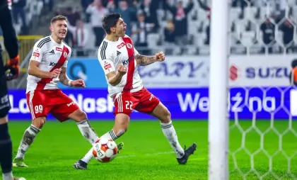 Artur Crăciun, al doilea gol pentru LKS Lodz