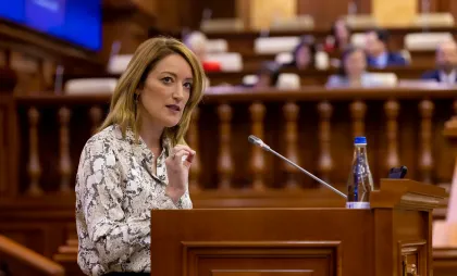 Președintele Parlamentului European, Roberta Metsola - așteptată la Chișinău: Va susține un discurs cu ocazia constituirii Parlamentului de legislatura a XII-a