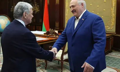 John Coale și Aleksandr Lukaşenko