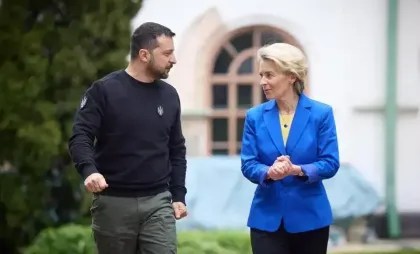Volodimir Zelenski și Ursula von der Leyen