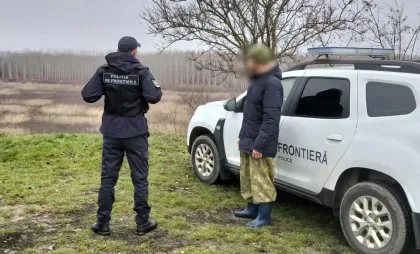 Cetățean străin traversa ilegal frontiera Cetățean străin traversa ilegal frontiera