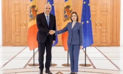 Maia Sandu și Alain Berset