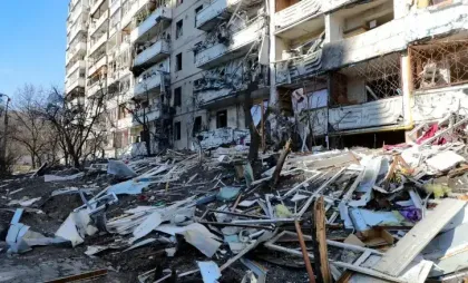 Bombardamente în Kiev