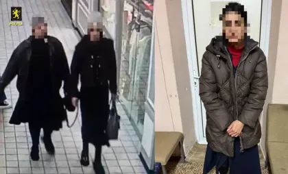 Imagini cu ucrainencele reținute de poliție
