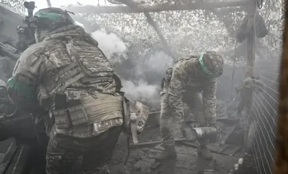 Soldați ucraineni din regiunea Zaporojie