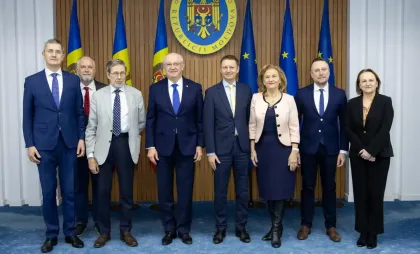 Eurodeputați la întrevedere cu premierul Munteanu 