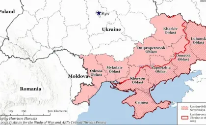 Institutul pentru Studiul Războiului a explicat printr-o hartă ce înseamnă planul „Novorossia”