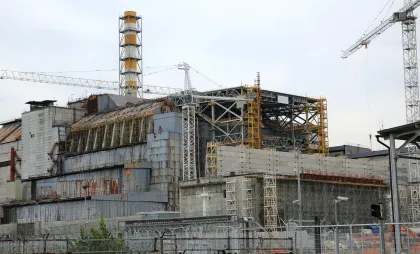 Scutul protector al centralei nucleare de la Cernobîl Scutul protector al centralei nucleare de la Cernobîl