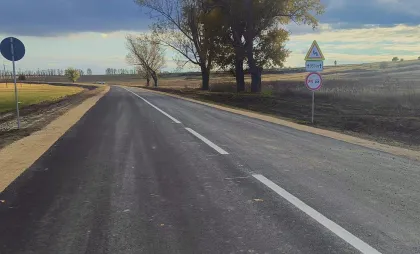 Reparația drumului dintre satele Borceag și Chioselia Rusă 