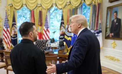 Președintele american Donald Trump și omologul ucrainean Volodimir Zelenski Președintele american Donald Trump și omologul ucrainean Volodimir Zelenski