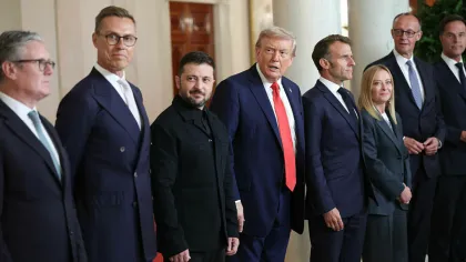 Zelenski, Trump și lideri europeni Zelenski, Trump și lideri europeni