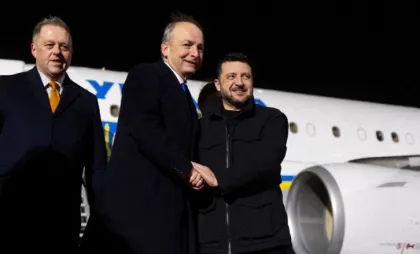Sosirea președintelui Volodimir Zelenski în Irlanda 