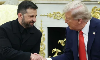 Donald Trump și Volodimir Zelenski Donald Trump și Volodimir Zelenski