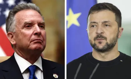 Volodimir Zelenski și Steve Witkoff Volodimir Zelenski și Steve Witkoff