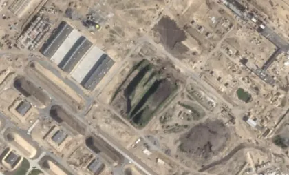 Construcție militară lângă localitatea Pavlovka Construcție militară lângă localitatea Pavlovka