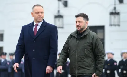 Karol Nawrocki și Volodimir Zelenski 