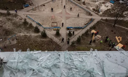 Zone rezidențiale din oraşul Sumî au fost de asemenea lovite de forțele ruse în atacuri cu drone