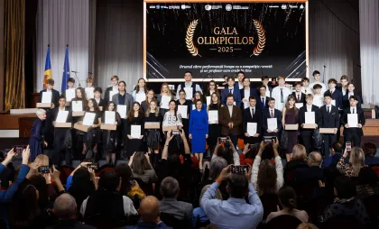 Maia Sandu la Gala Olimpicilor