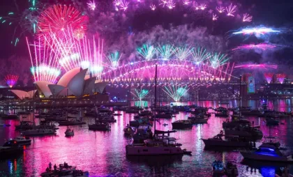Focuri de artificii la Sydney la trecerea dintre 2025 și 2026 Focuri de artificii la Sydney la trecerea dintre 2025 și 2026