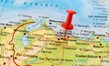 Hartă a nordului Venezuelei Hartă a nordului Venezuelei