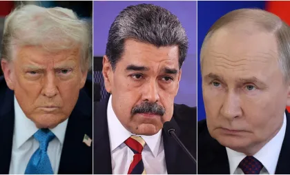 Donald Trump, Nicolás Maduro, Vladimir Putin