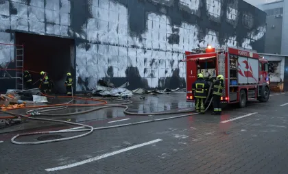 Incendiu în capitală