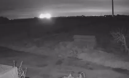 Căderea unui meteorit 