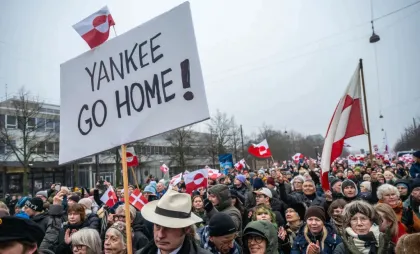Protest la ambasada SUA din Copenhaga 